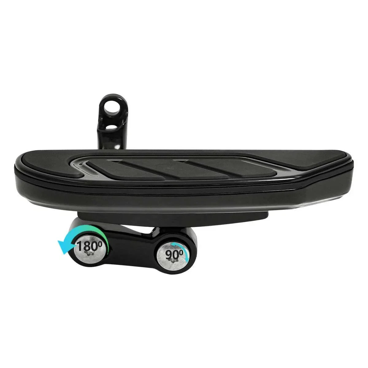 Black/Chrome Passenger Floorboard for Harley Touring FLHX FLHT (1993 - 2025)