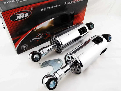 Chrome Rear Shock Absorbers for Harley Davidson FXSTC Softail Custom (89-99)