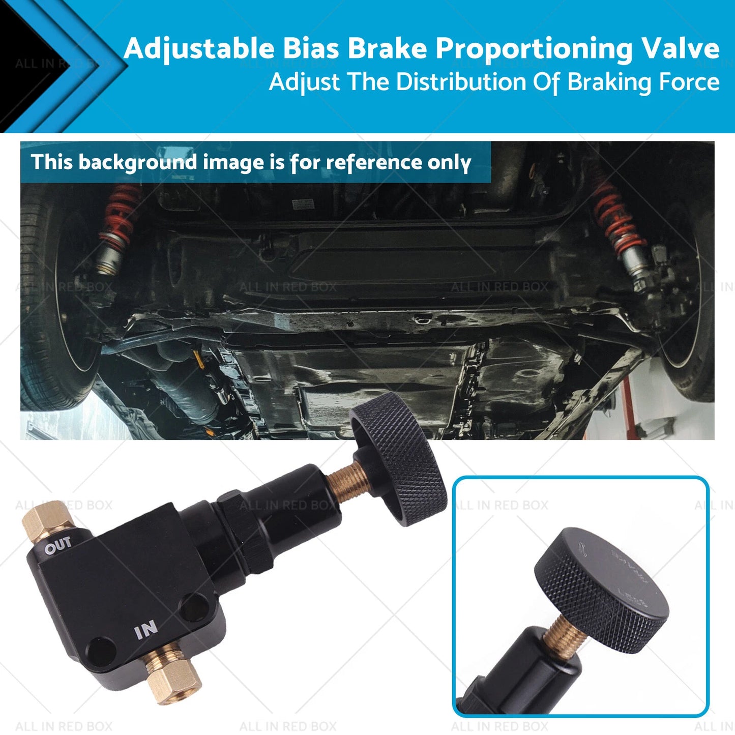 Adjustable Bias Brake Proportioning Valve