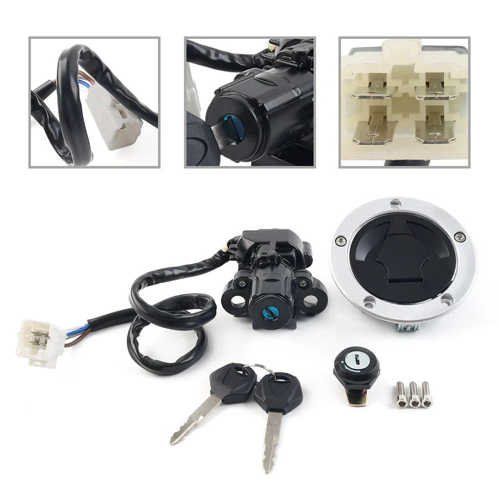 Kawasaki Vulcan S 650 Fuel Gas Cap Ignition Switch Seat Lock Set (2014-2022)