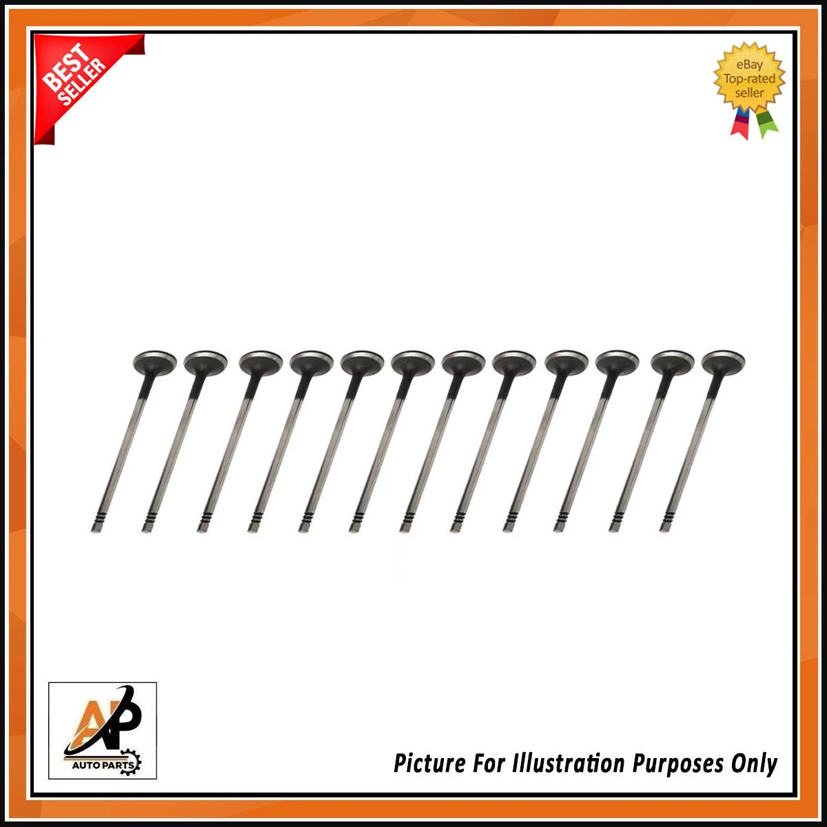 Exhaust Valve Set of 12 for Land Rover Discovery (2014–2019)