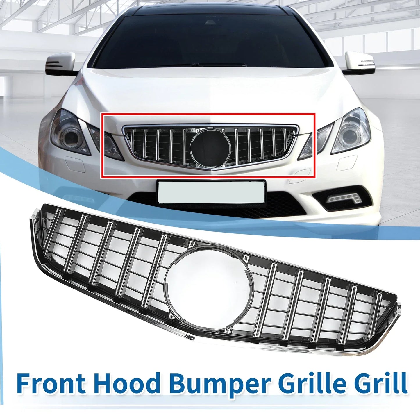 Front Upper Bumper Grille for Mercedes-Benz E250 (2011-2013)