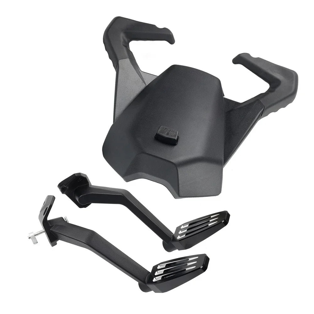 Black Rear Passenger Foot Pegs for Can-Am Ryker 600 900 (2019-2024)