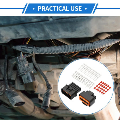 12 Pin Front Headlight Connector Plug for Hyundai - 1 Set