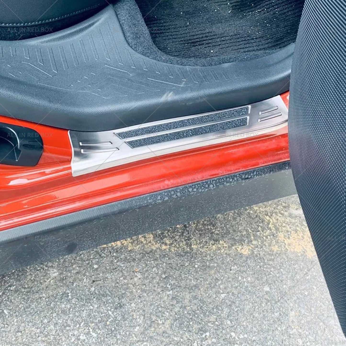 4 x Steel Door Sill Protector Trim Scuff Plate for Subaru Crosstrek (2023)