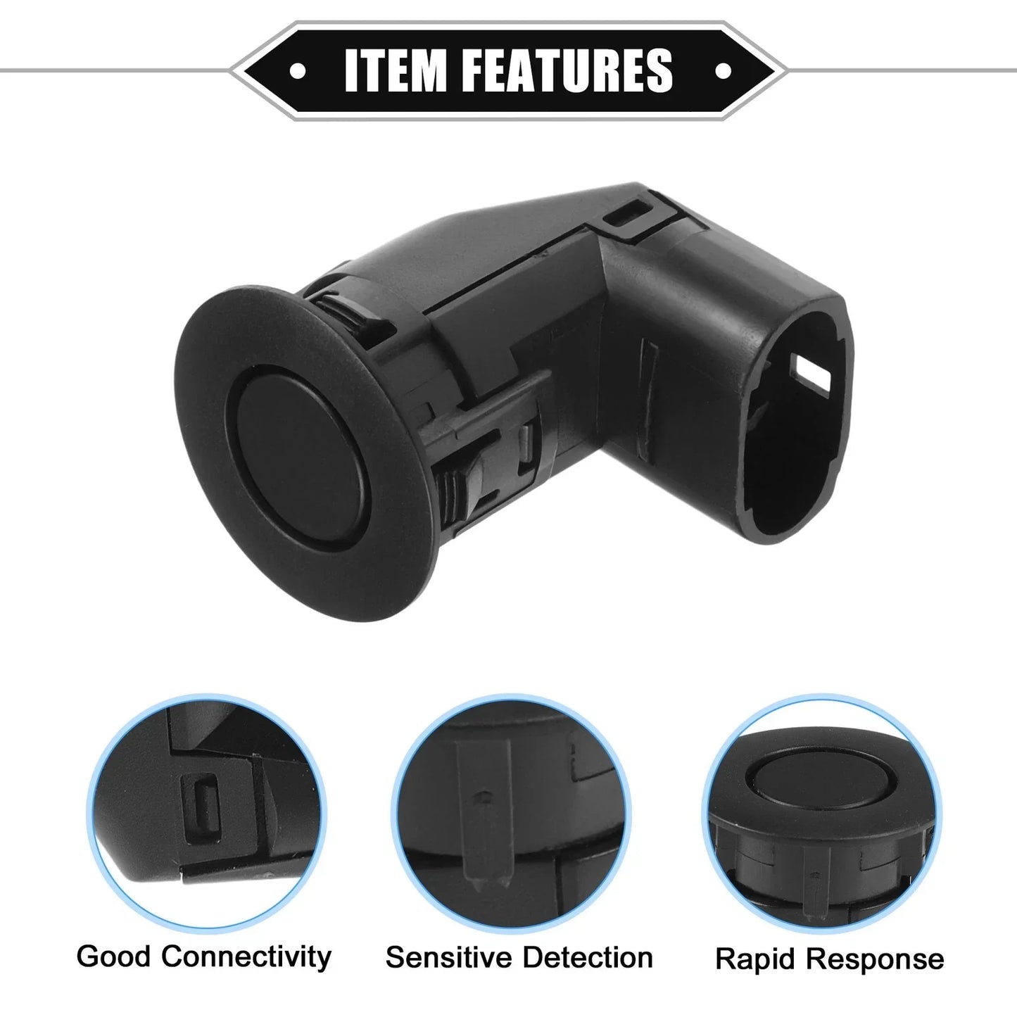Reverse Parking Assist Sensor for Honda City T9N (2014-2019) ABS Black