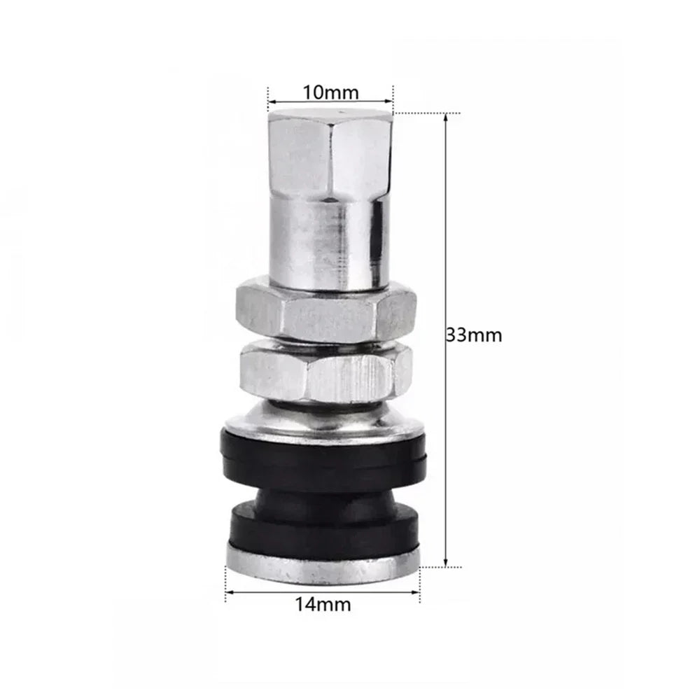4 Pcs 11.5mm Wheel TR161 Bolt-In Tyre Valve for Universal Cars & Motorcycles