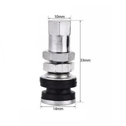 4 Pcs 11.5mm Wheel TR161 Bolt-In Tyre Valve for Universal Cars & Motorcycles