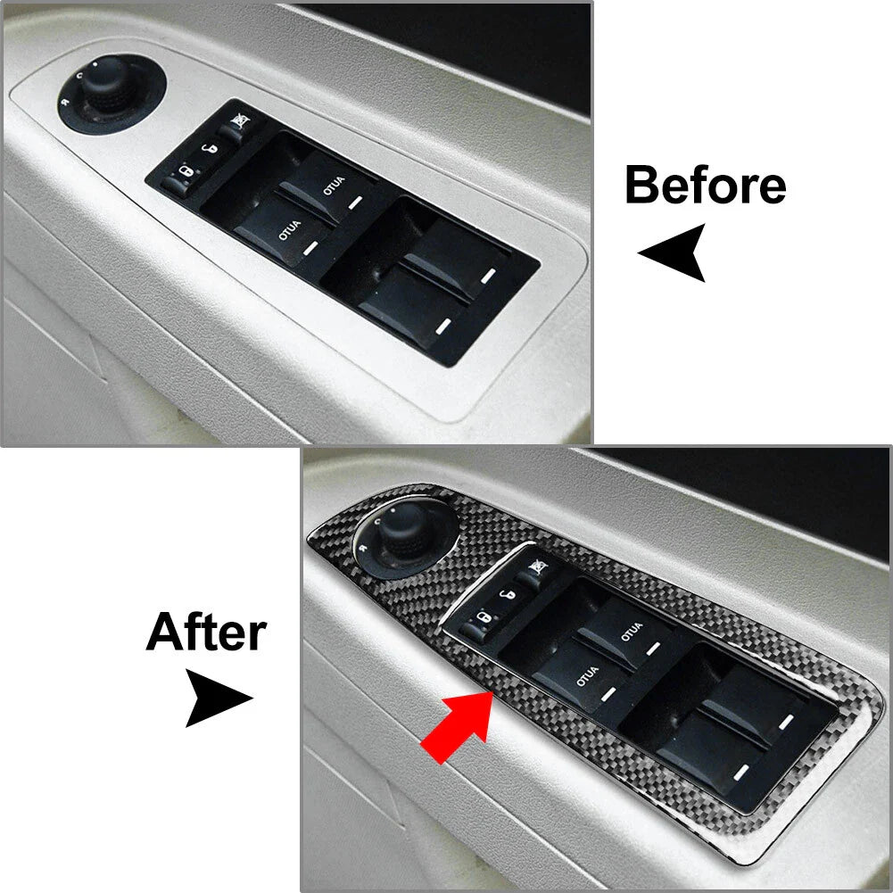 Window Lift Switch Cover Trim for Chrysler 300 300C (2005-2007) Black