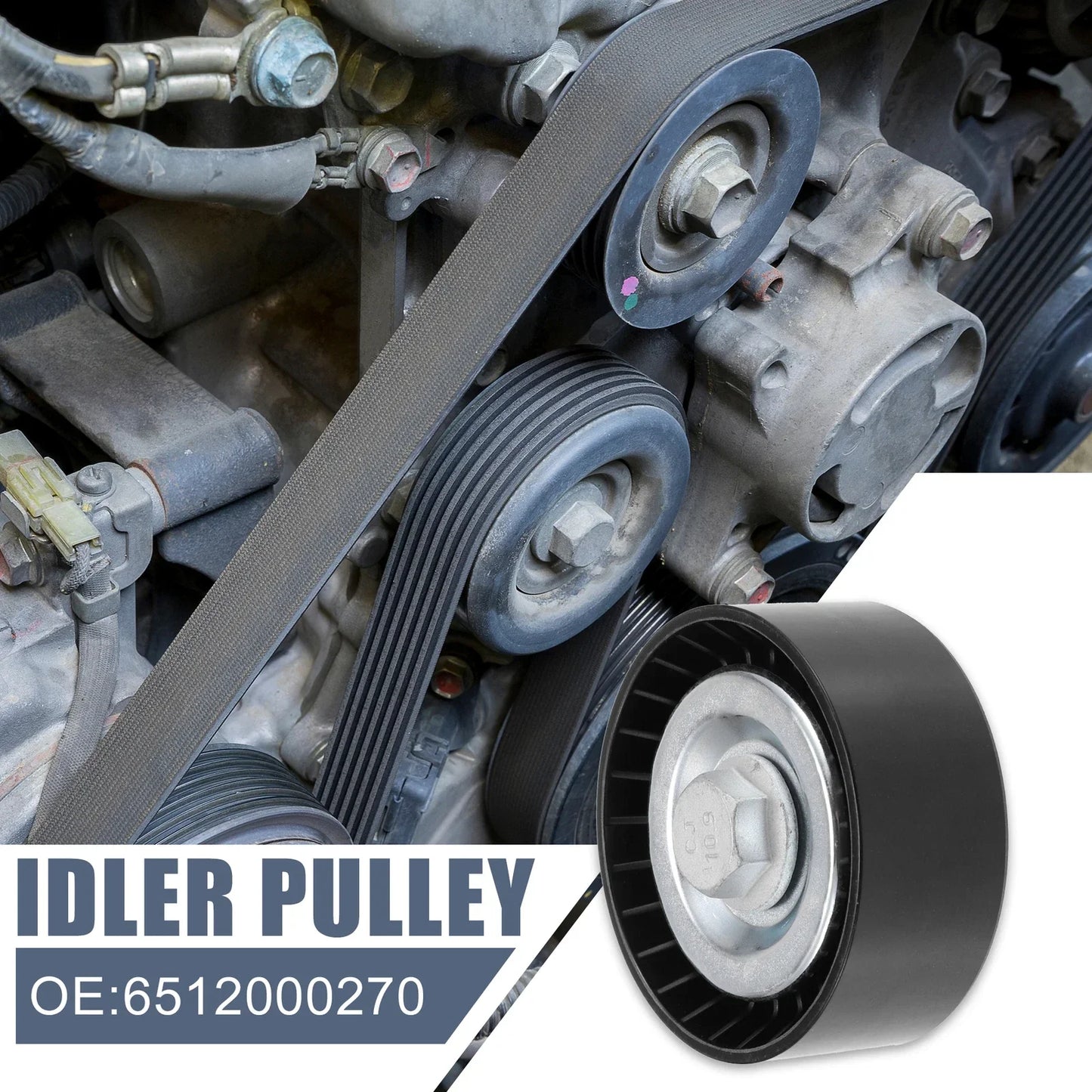 Drive Belt Idler Pulley for Mercedes-Benz Sprinter (2010-2018)