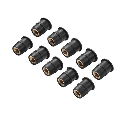 10 x Motorcycle Windshield Rubber Nut M6 Vibration Damper for Fairing