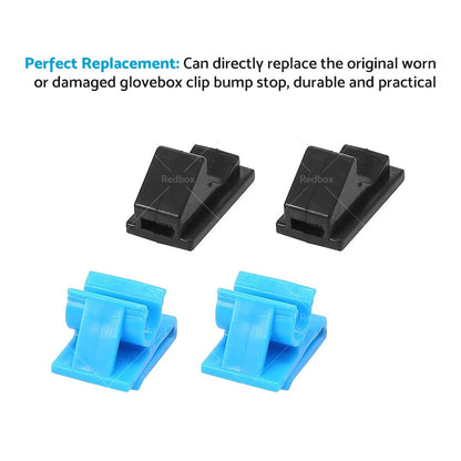 4 x Glove Box Hinge Clips & Bumpers for Holden Commodore VY VZ WK WL (2000-2007)