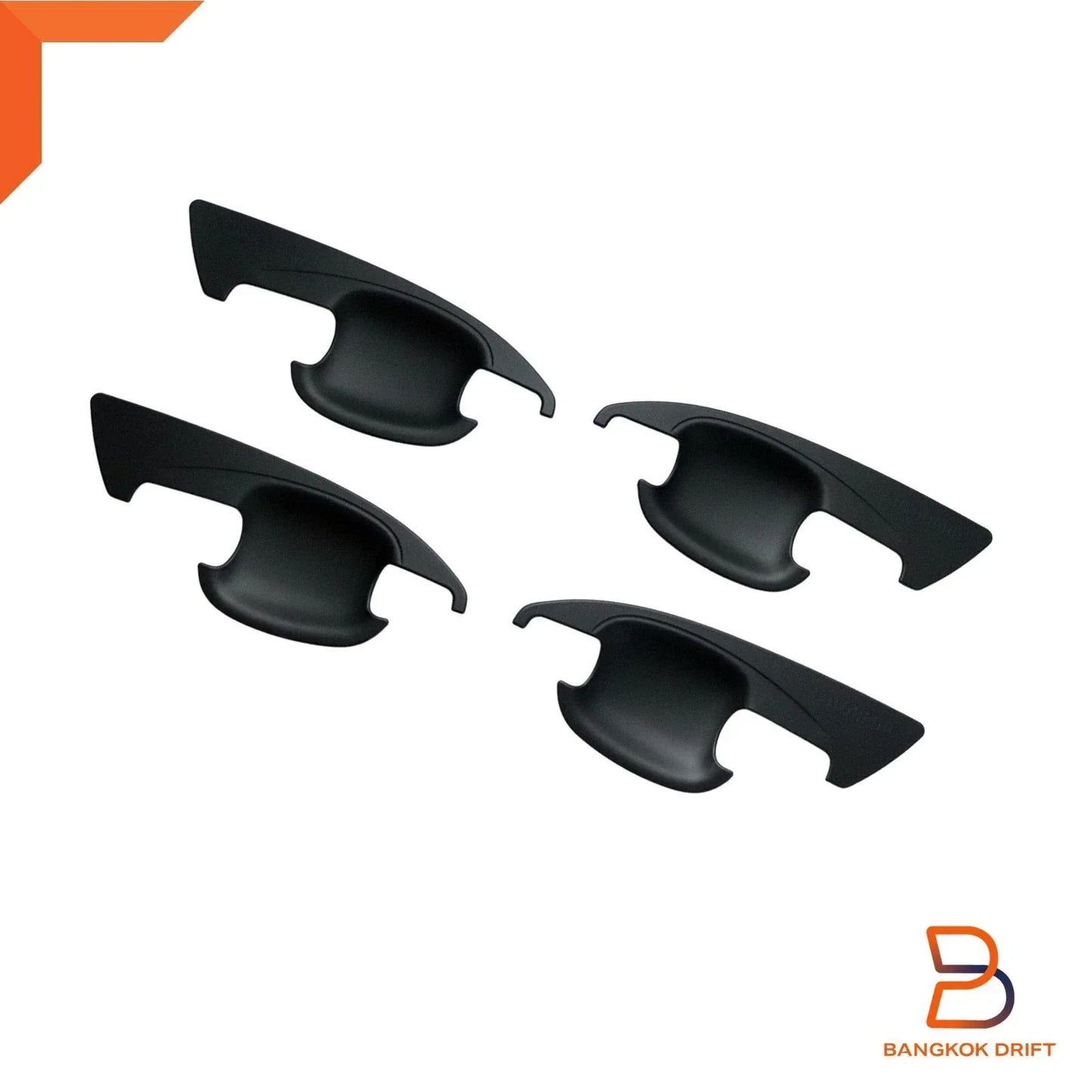 Matte Black Door Handle Insert Bowl Trim for Holden Colorado Ute (2012-2022)
