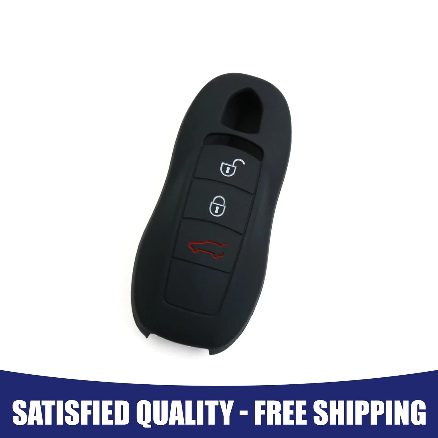 Silicone Key Fob Case Cover for Porsche Macan Cayenne (2014-2023)