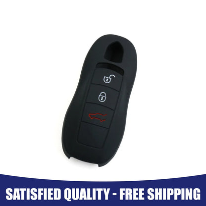 Silicone Key Fob Case Cover for Porsche Macan Cayenne (2014-2023)