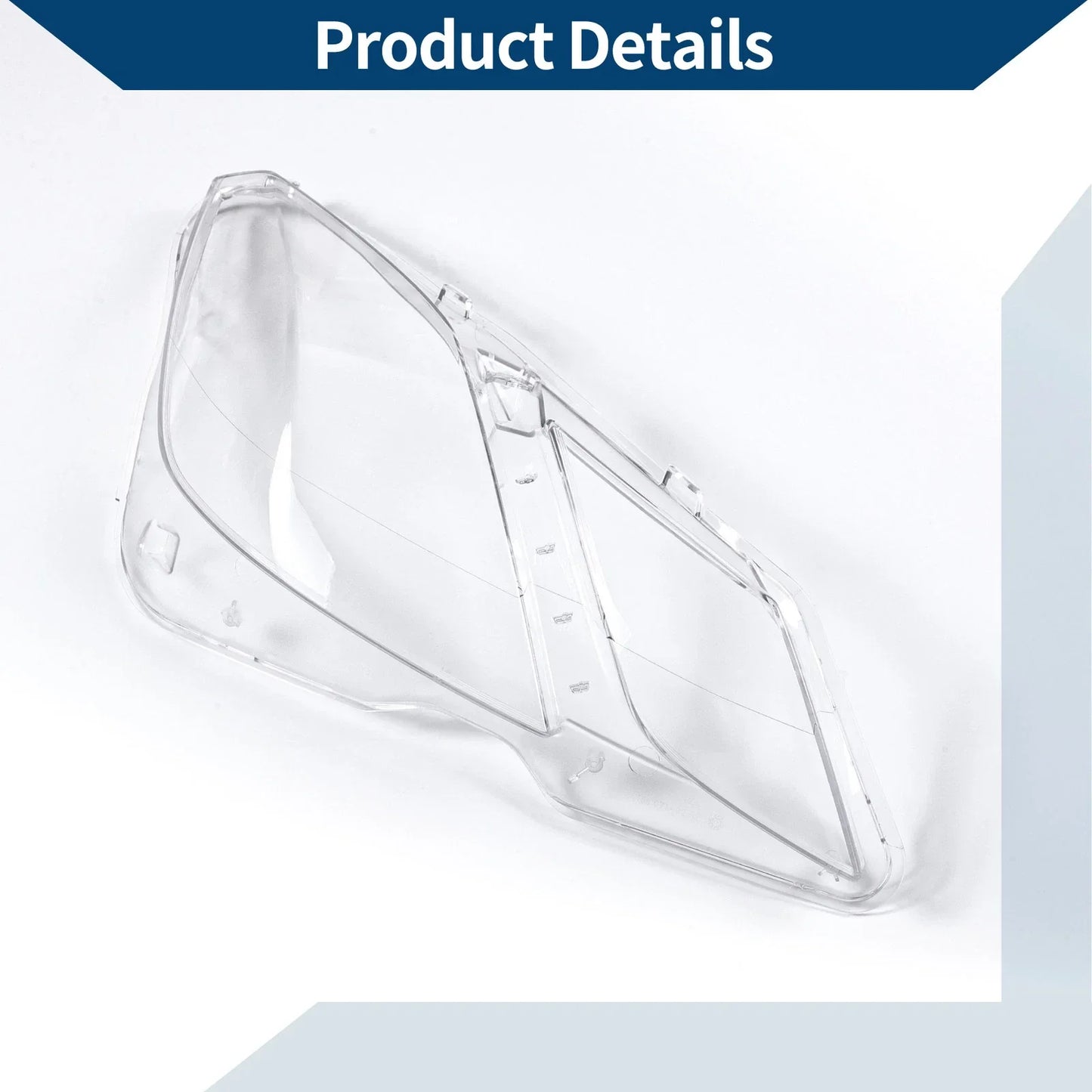Car Front Right Headlight Lens Cover for Mercedes-Benz E350 (2009-2016)