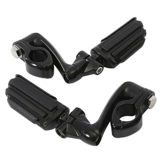 1 1/4" Engine Guard Highway Adjustable Male Mounting Footpegs for Motorcycle