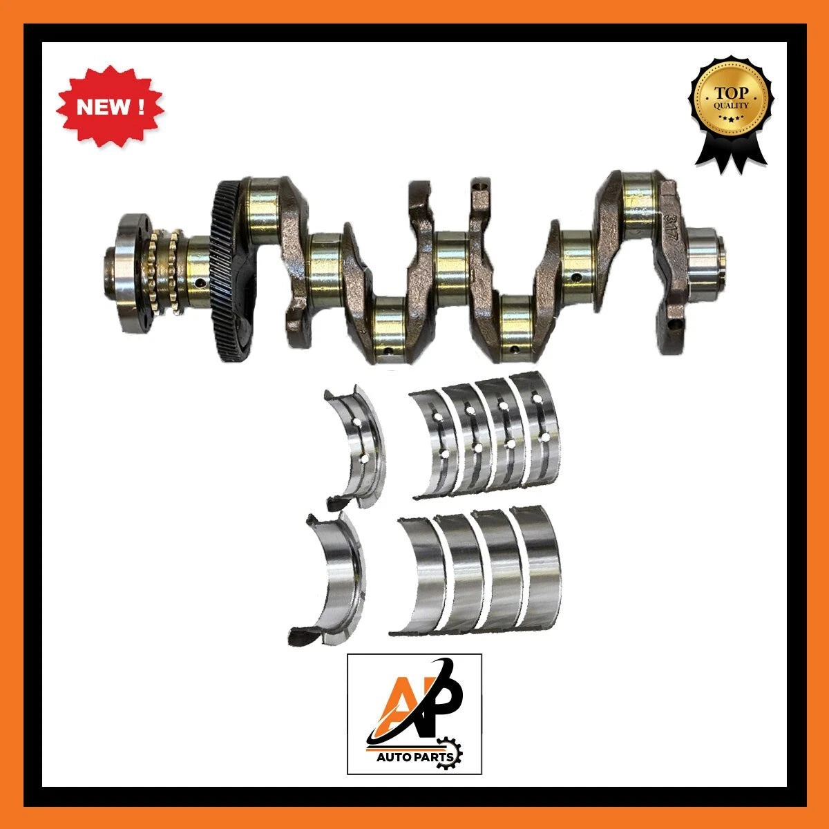 Crankshaft Assembly with Bearings Replacement for BMW N47 2.0 N47D20D (2007–2013)