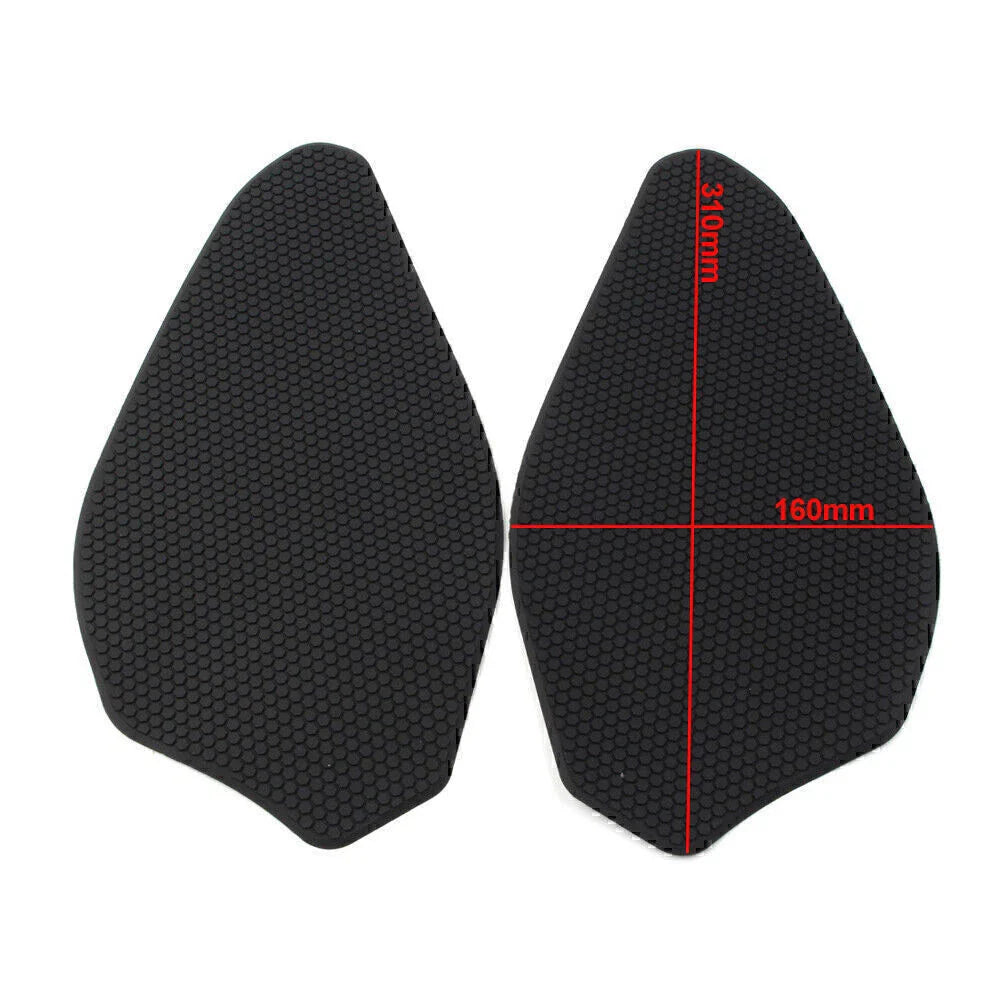 Black Rubber Tank Side Protector Grip for Yamaha YZF-R3 (2019-2020)