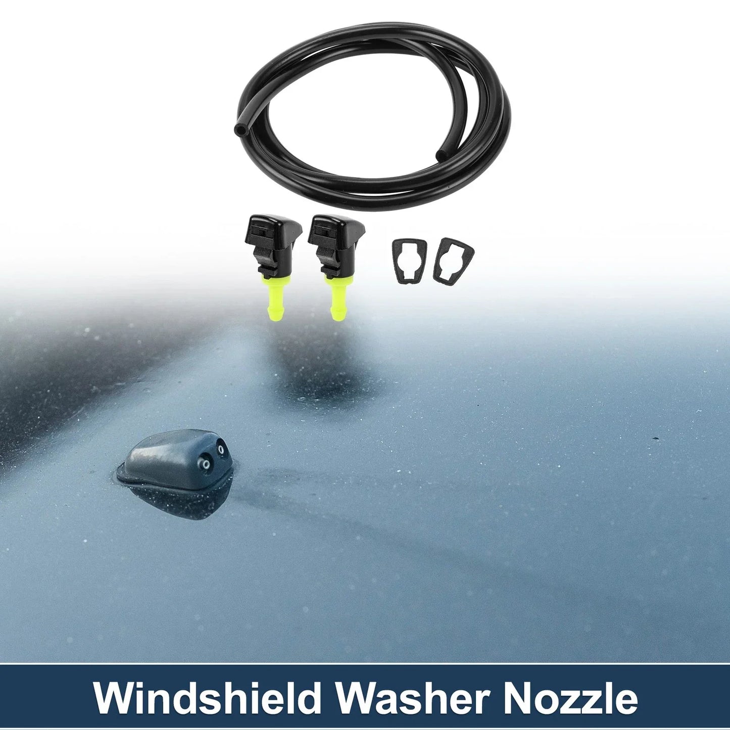 Windshield Washer Nozzle & Gasket for Dodge (2001-2006) - 1 Set