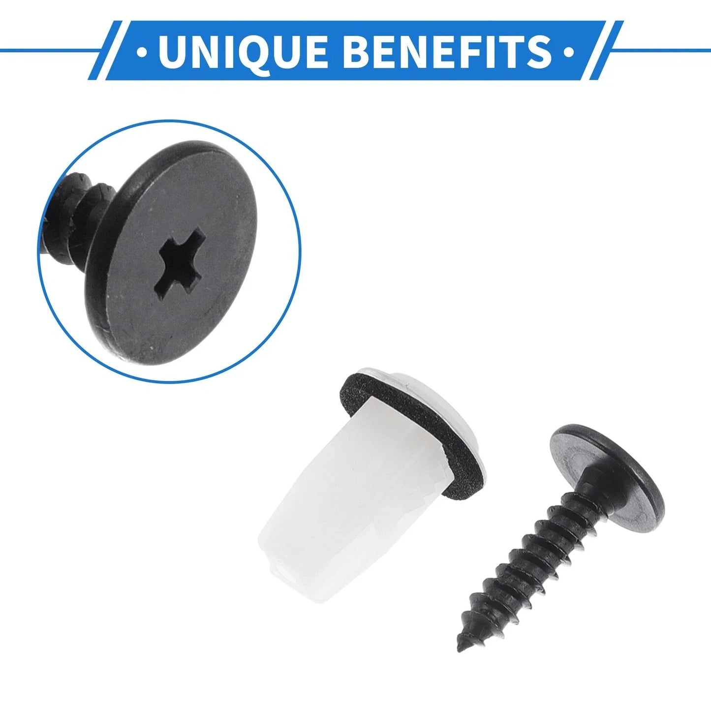 Fender Liner Splash Shield Bumper Cover Screw Kit for Honda Accord (2003-2007)