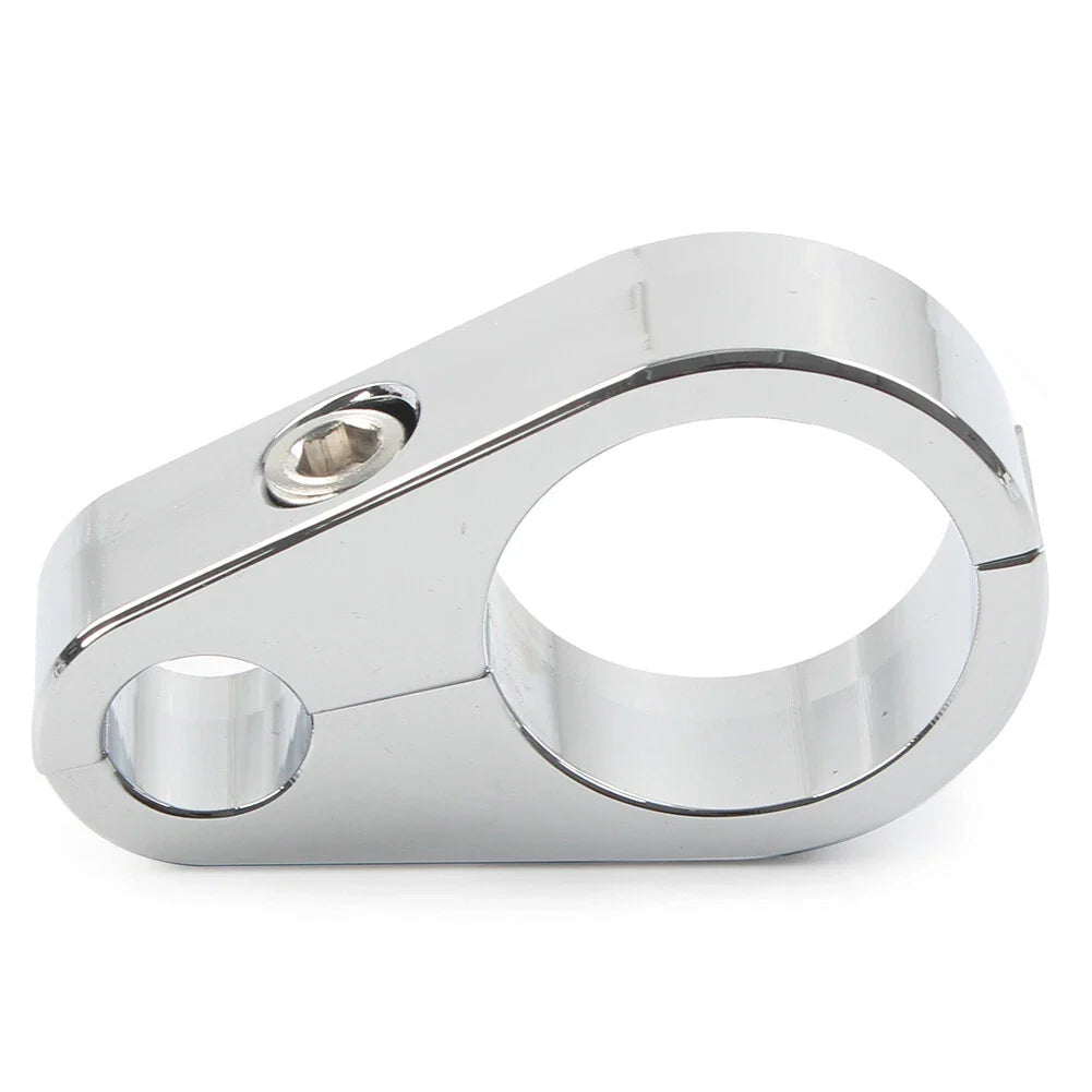 Black Brake Clutch Cable Wire Clamp Clip for Harley 1'' Handlebar