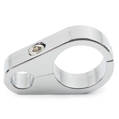 Black Brake Clutch Cable Wire Clamp Clip for Harley 1'' Handlebar