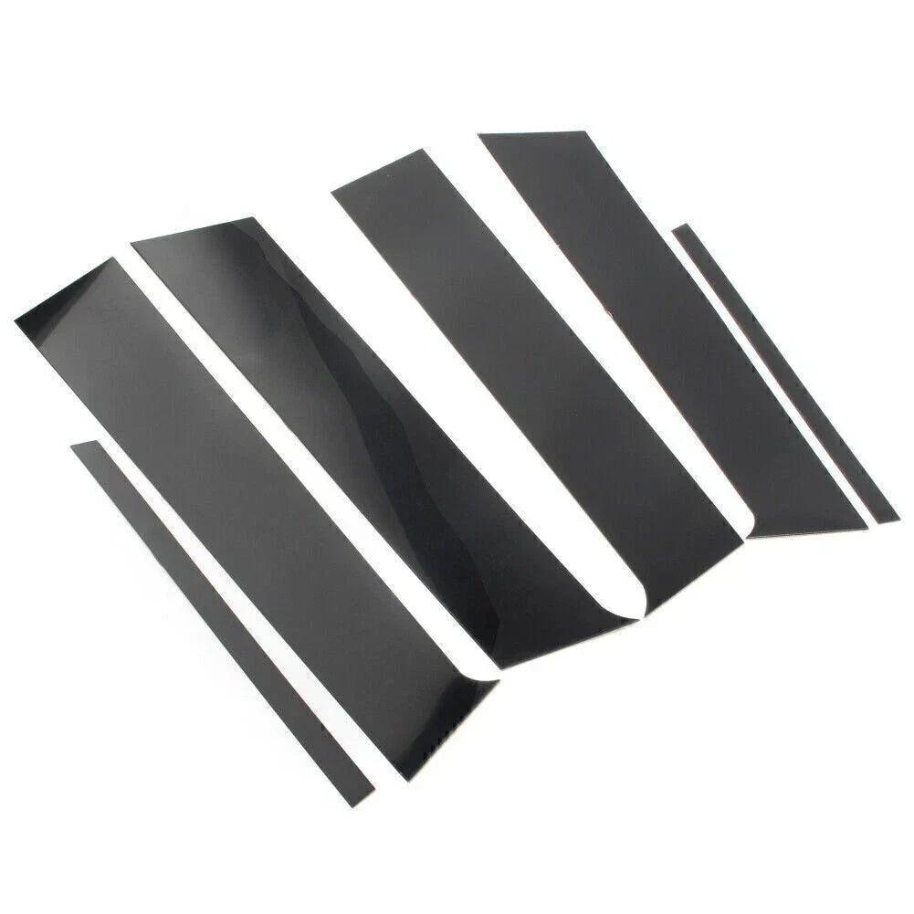 6 x Door Window Trim Covers for Mitsubishi Lancer Sedan (2008-2017) Black