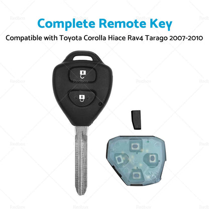 Remote Key for Toyota Corolla, Hiace, RAV4, Tarago (2007-2010)