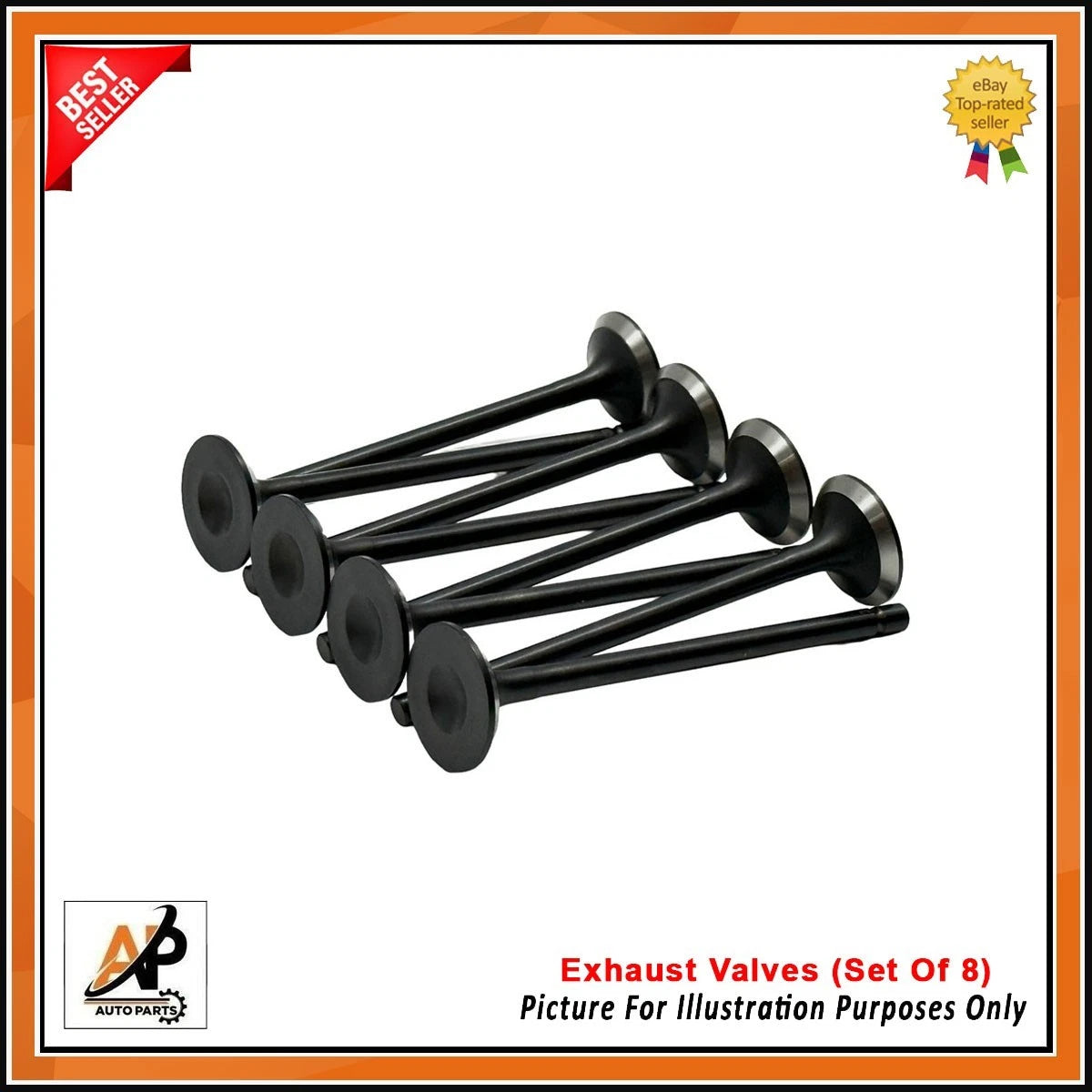 Exhaust Valves Set of 8 for Mazda 3 6 CX-5 2.2L Diesel (2013–2019)