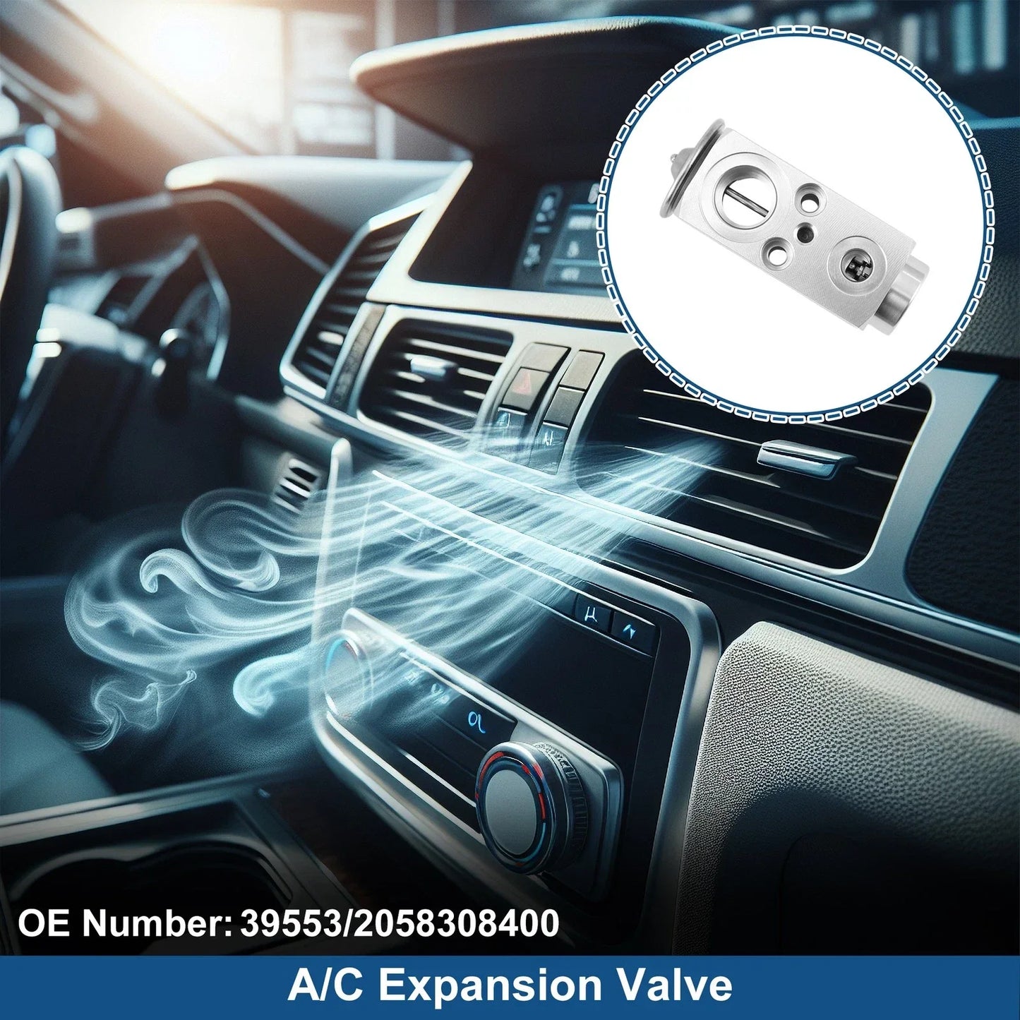 A/C Expansion Valve for Mercedes-Benz W205 C300 2015-2016 (1 x Valve)