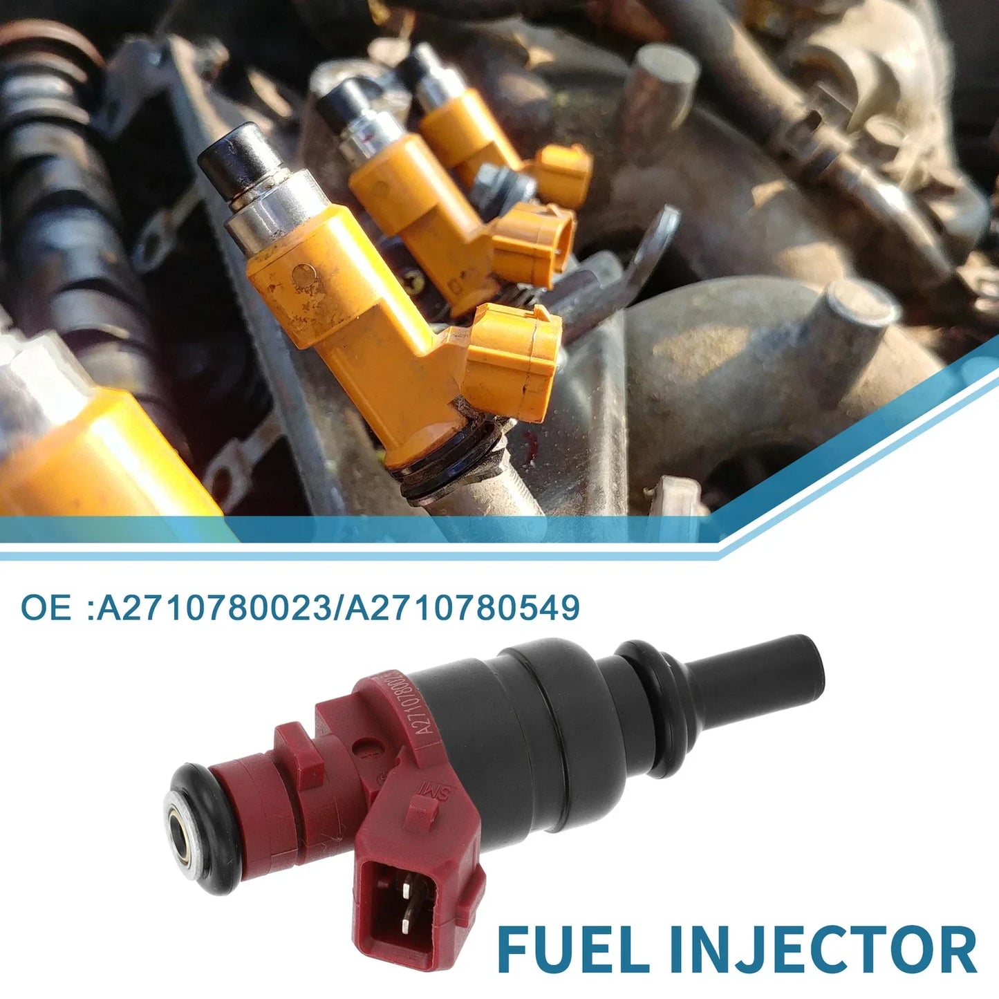 Fuel Injector No.A2710780023 for Mercedes-Benz C200 1.8 Kompressor (2007-2014)