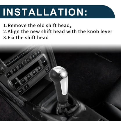 5 Speed Manual Gear Shifter Knob for Chevrolet Spark (2011-2016) Chrome