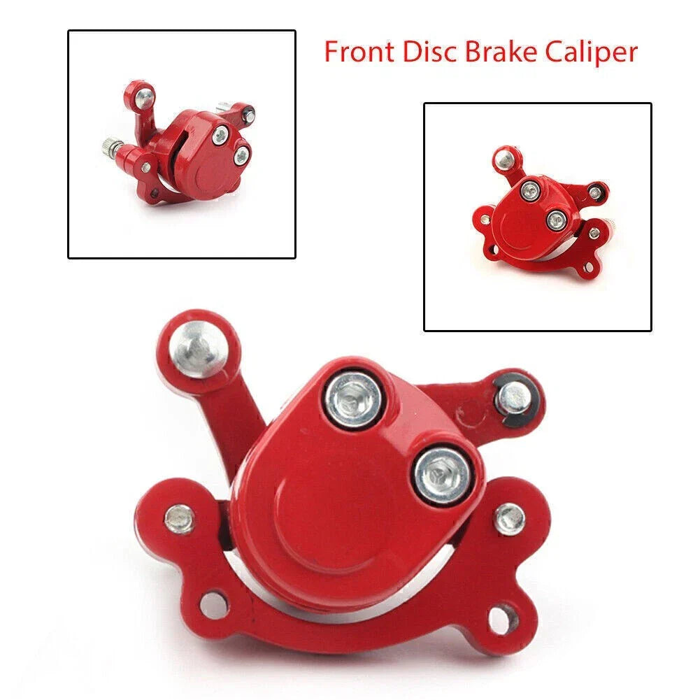 Front Disc Brake Caliper Pads for 47cc 49cc Mini Pocket Bike ATV Quad (N/A)