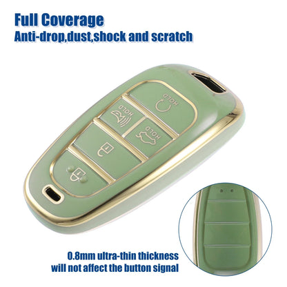 TPU 5 Button Keyless Entry Remote Key Fob Cover for Hyundai Tucson (2016-2023)