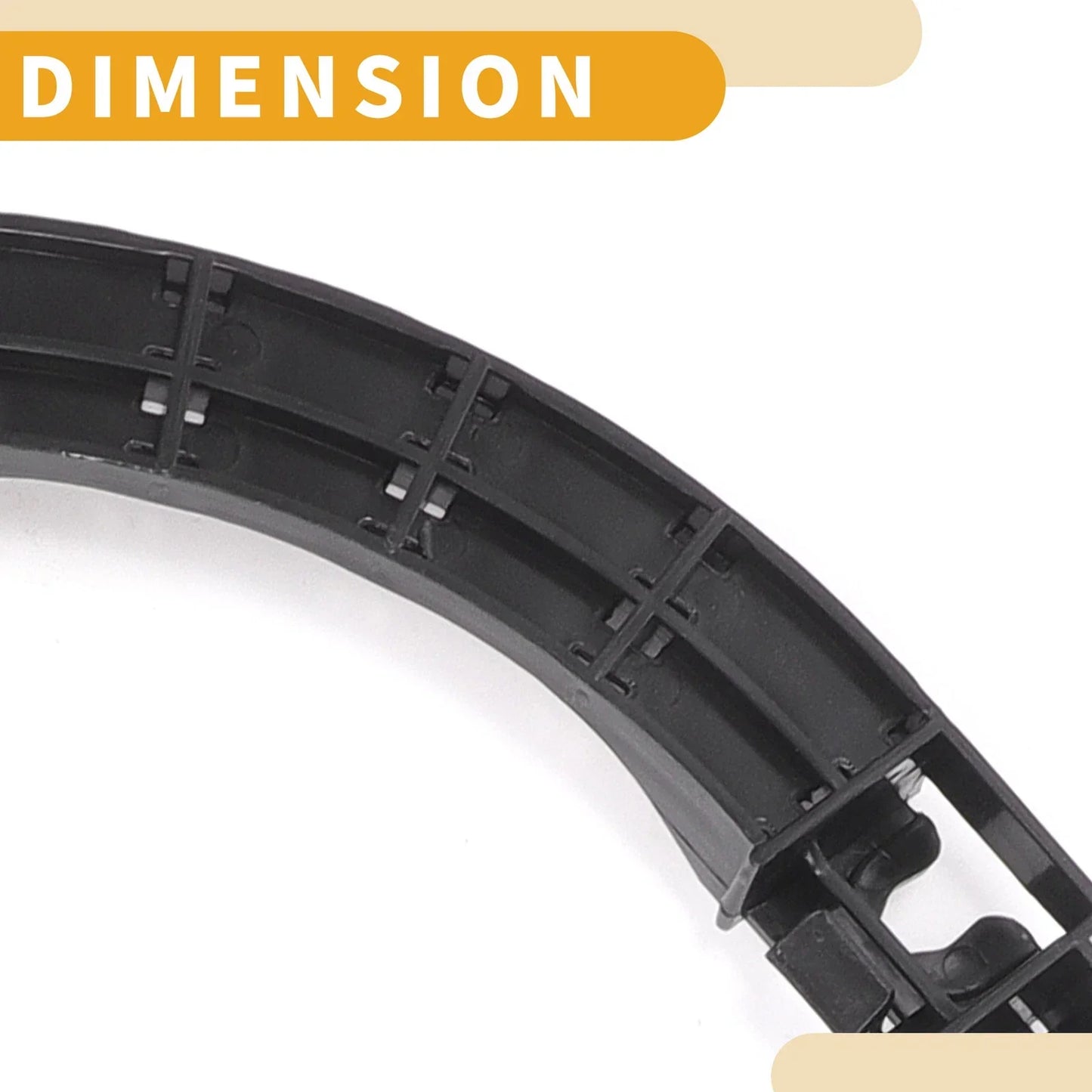 Rear Bumper Support Bracket for Honda Civic 2006-2011 (1 Pair, Black)