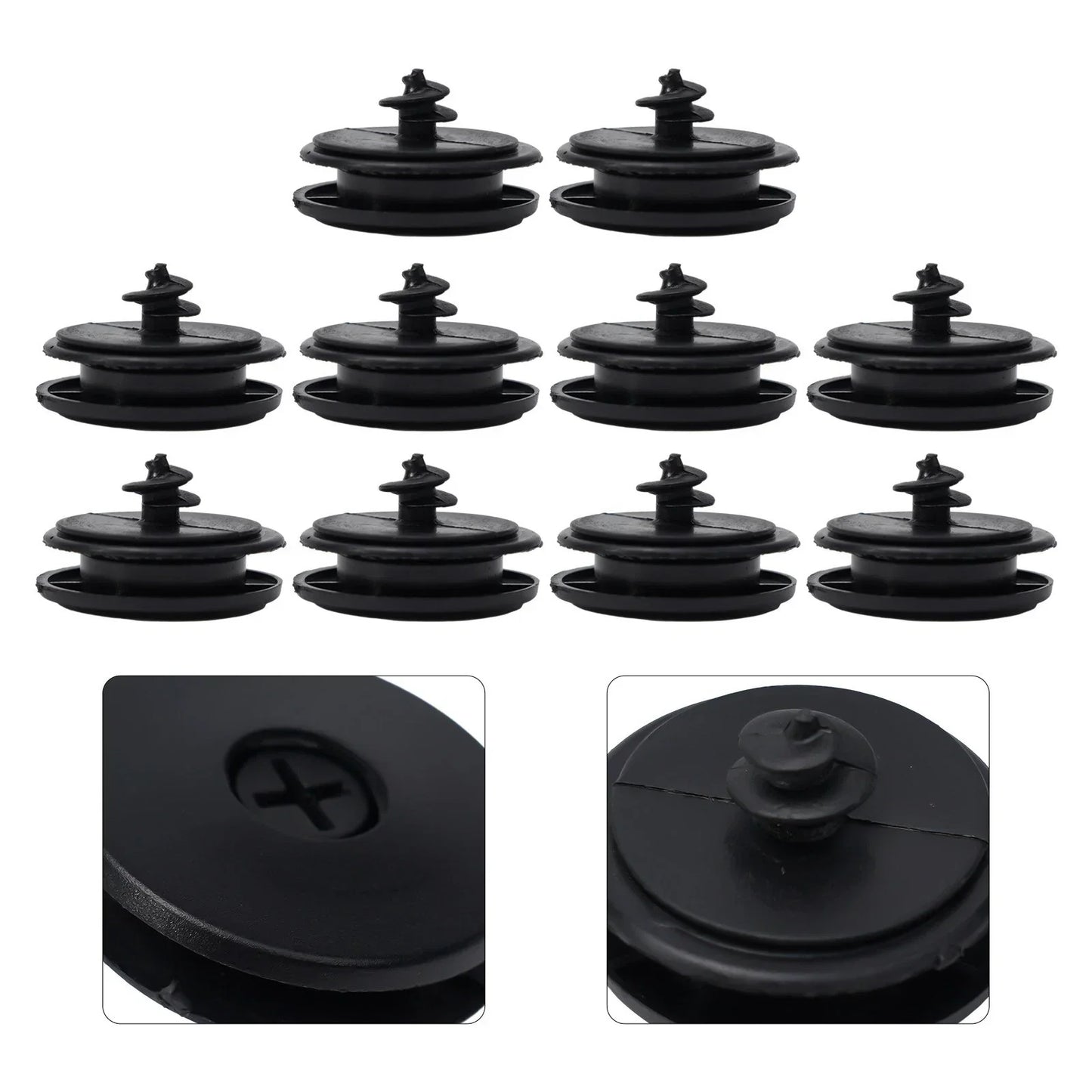 2 x Car Floor Mat Anti-Slip Clip Auto Carpet Fixing Grips Clamps Holders Black