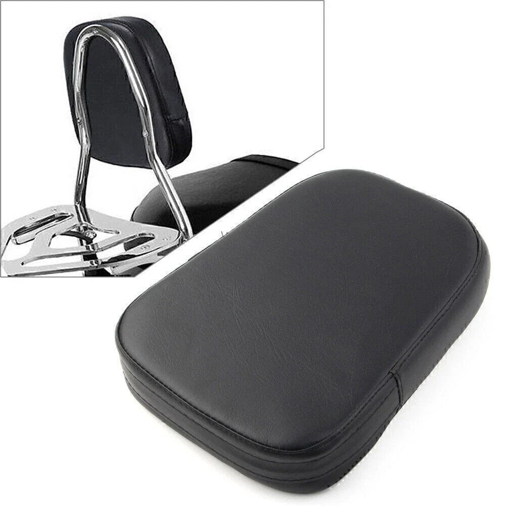 Sissy Bar Backrest Cushion Pad for Harley Chopper Black