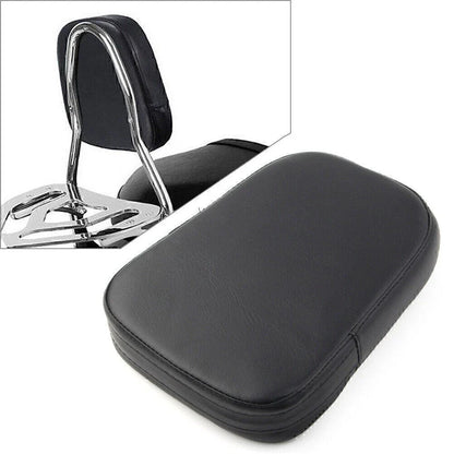 Sissy Bar Backrest Cushion Pad for Harley Chopper Black