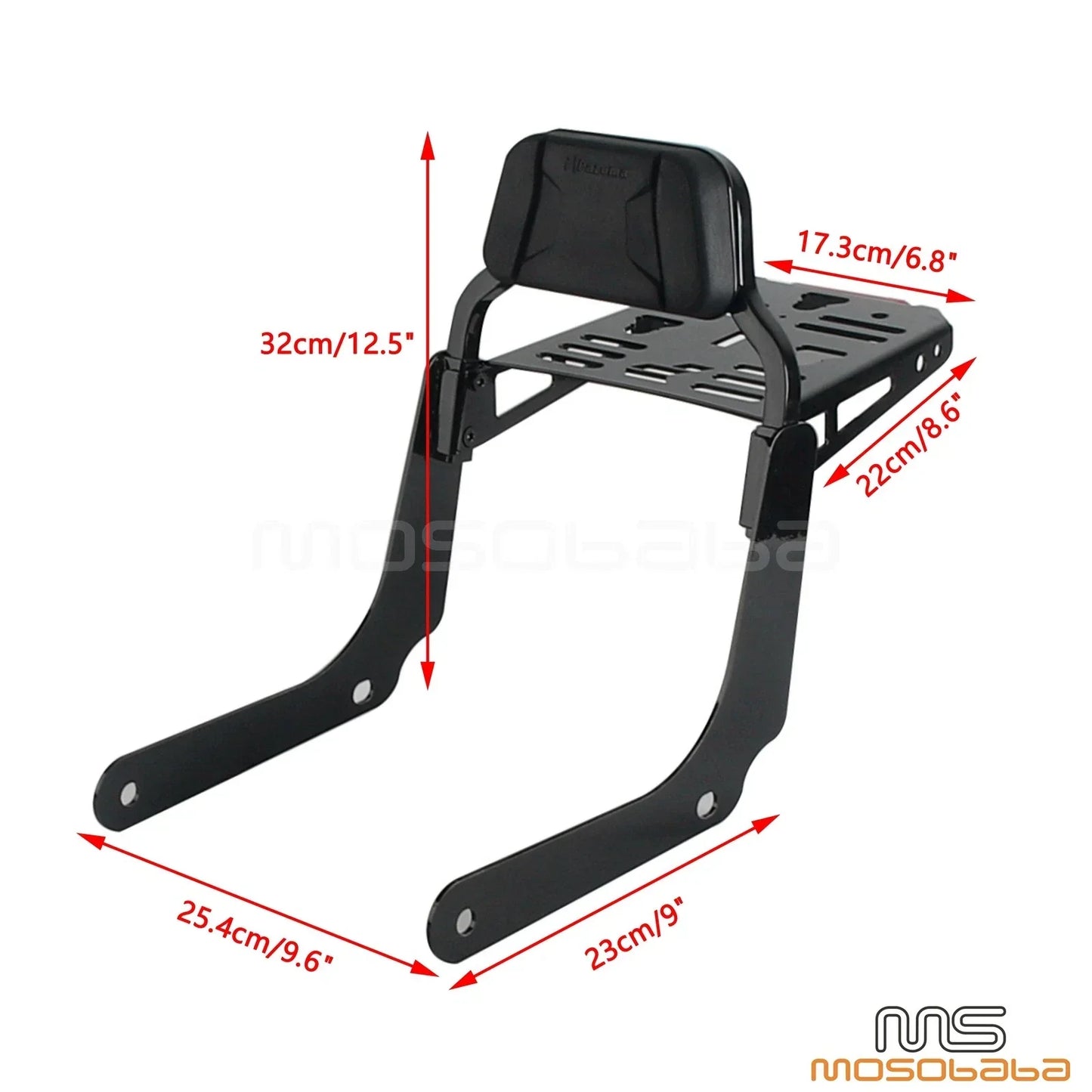 Luggage Rack Sissy Bar Kit for Harley FLHC, FLHCS FLI Models (2018-2025)