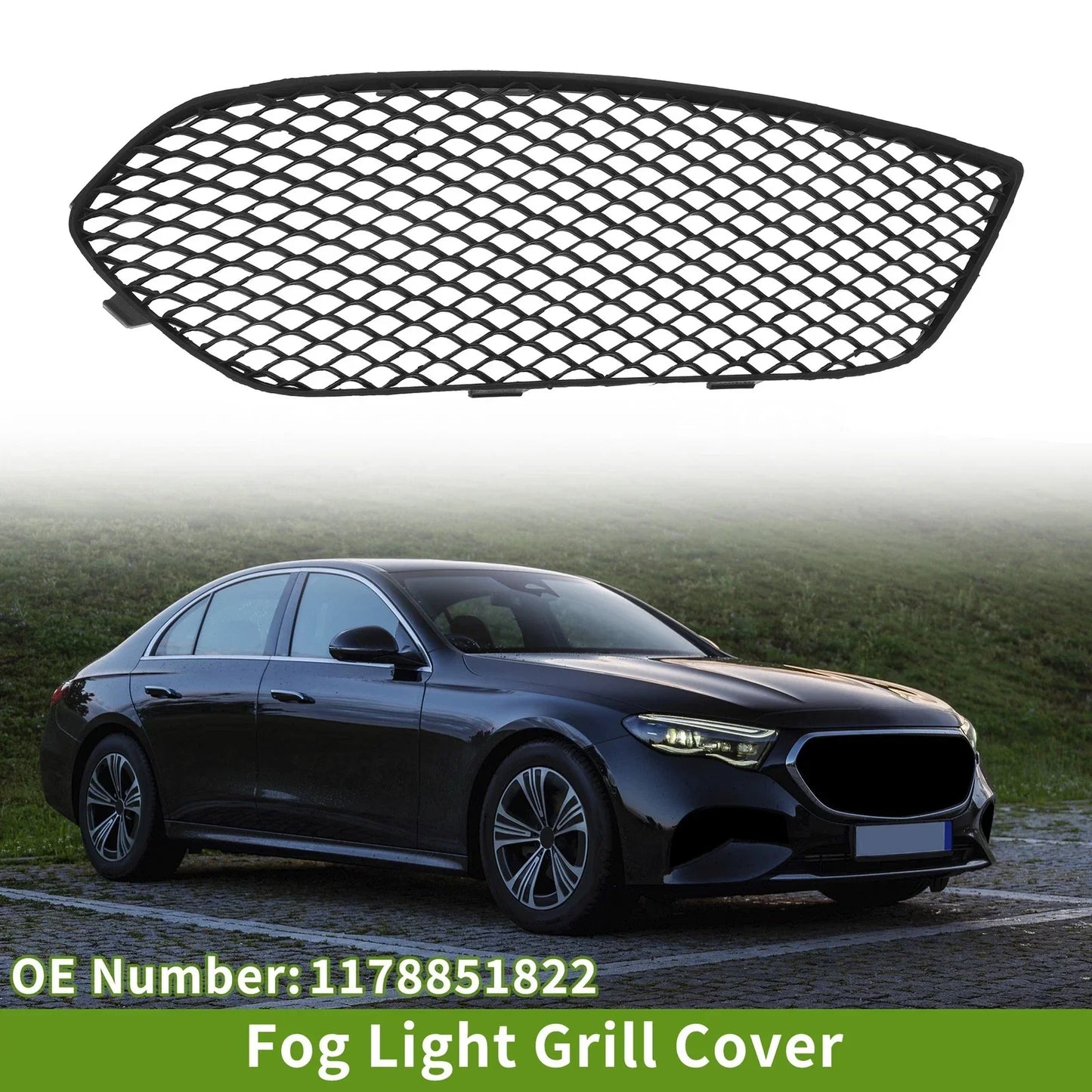 Front Right Fog Light Grill for Mercedes Benz CLA250 (2014-2016)