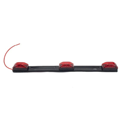 17" Red Bright LED ID Bar & 3 LED Marker Lights for Truck Trailer Bus