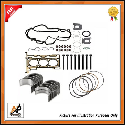 Engine Rebuild Kit with Rings Gaskets Bearings for Ford 1.0 EcoBoost M1DA (2012–2023)