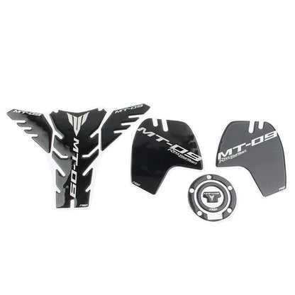 3D Carbon Fiber Tank Pad Traction Decal for Yamaha MT-09 (2014-2023)