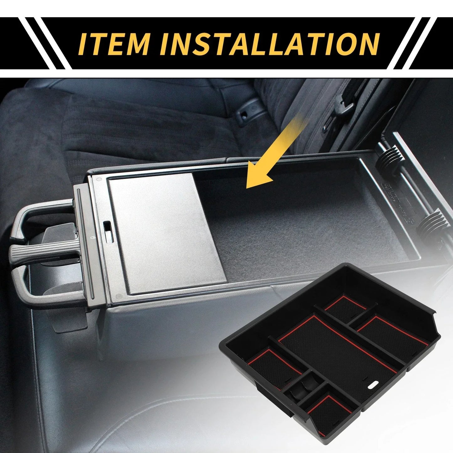 Center Console Organizer Insert Tray for Chevy Silverado & GMC Sierra (2014-2023)