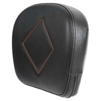 Black Rear Passenger Backrest Pad for Harley Touring Road Electra Glide (2009-2023)