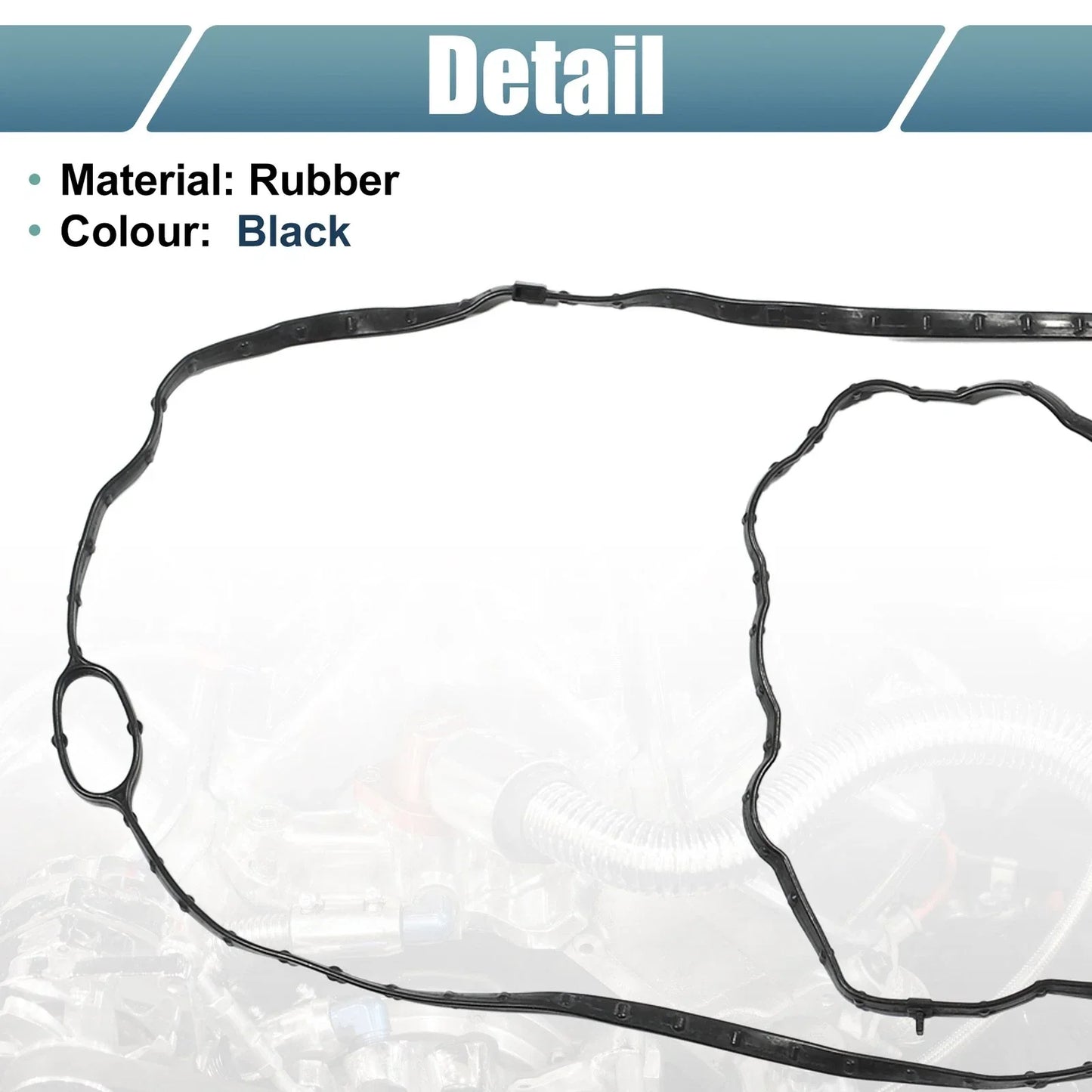 Valve Cover Gasket Set for Chevrolet Malibu (2016-2022) Rubber Black