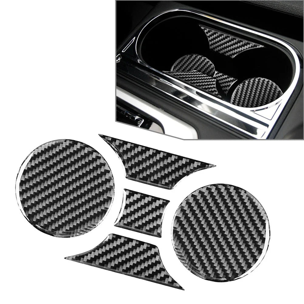 Cup Holder Panel Cover Trim for Toyota Tundra (2014-2021) Black