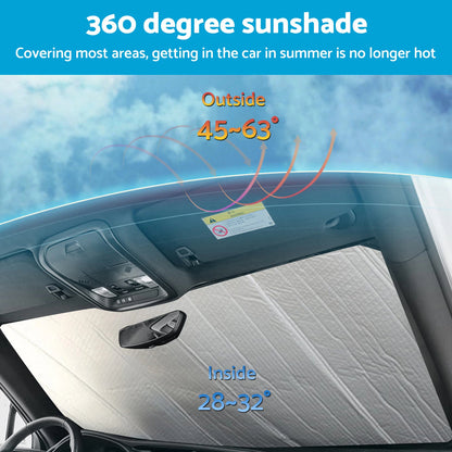 6 x Car Sunshade Window Visor for Ford Ranger (2015-2024)