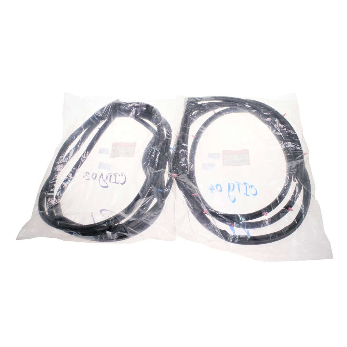 Rear Door Weatherstrip Set for Honda Fit Aria City Sedan 2003-2008